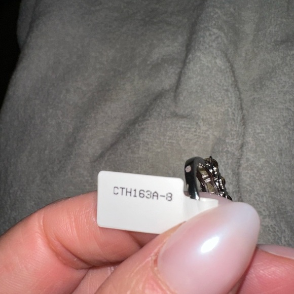 Citrine and Sterling Silver 3 stone band ring size 8 - Picture 5 of 5